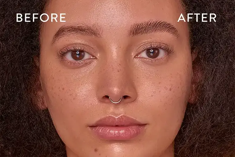 قبل و بعد از استفاده از صابون ابرو