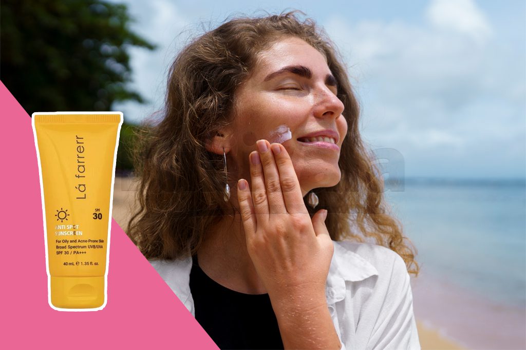 ضدآفتاب ضدلک بی‌رنگ پوست چرب لافارر