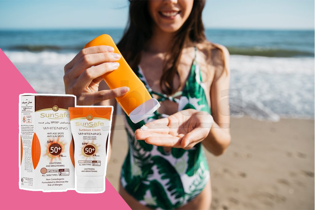 کرم ضد آفتاب روشن‌کننده سان سیف SPF50