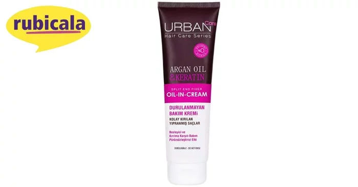 URBAN hair cream containing argan oil and keratin