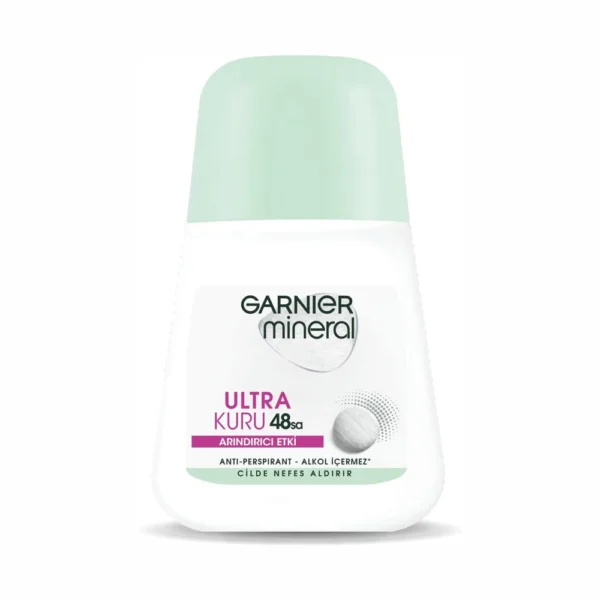 رول ضد تعریق زنانه 48 مینرال Ultra Kuru گارنیه 50ml