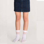 جوراب مچی دخترانه طرحدار پنتی Penti مدل Suzy سفید