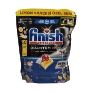 قرص ماشین ظرفشویی فینیش کوانتوم مکس لیمویی ۵۰ عددی